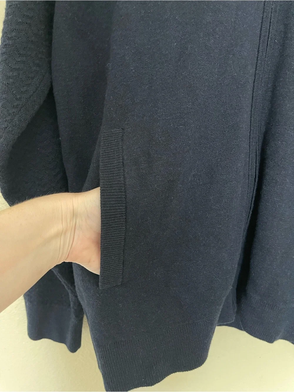 Buttercloth Mens Navy Blue Full Zip Cardigan Size XL